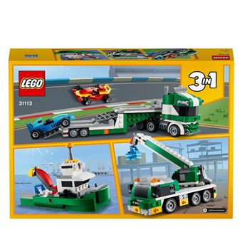 LEGO® Creator 3 en 1 31113 Transporteur de voitures de course