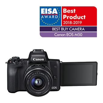 Hybride Canon EOS M50 Noir + Objectif EF-M 18-150 mm f/3.5-6.3 STM - 1