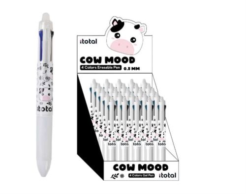 Stylos à bille effaçables Itotal 4 en 1 Vache