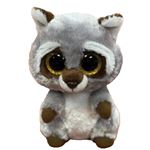 Peluche Ty Beanie Boo's Small Oakie Le Raton-laveur Gris et Blanc