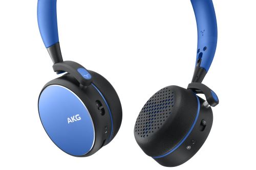 Casque Sans fil Samsung AKG Y400 Bleu Bluetooth Casque audio