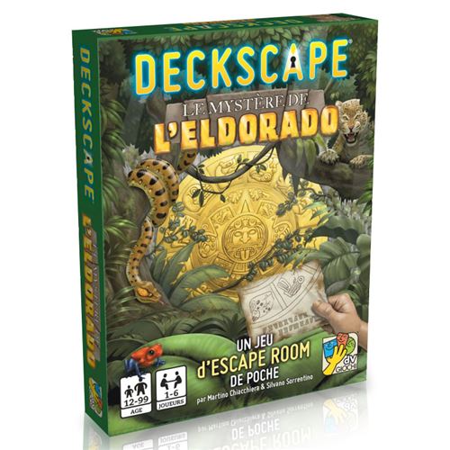 Jeux En Famille Abysse Jeu De Réflexion Abysse Deckscape Le Mystère De L'Eldorado