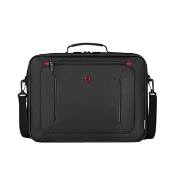 Sacoche Ordinateur Portable Manhattan London – Pour Écrans Jusqu'à 15,6 Pouces – Polyester Noir – Poids Léger 600g