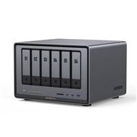 Serveur NAS Ugreen 6 baies DXP6800 pro 160 To Gris anodisé