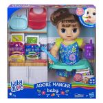 Poupée Baby Alive Adore Manger Cheveux Bruns