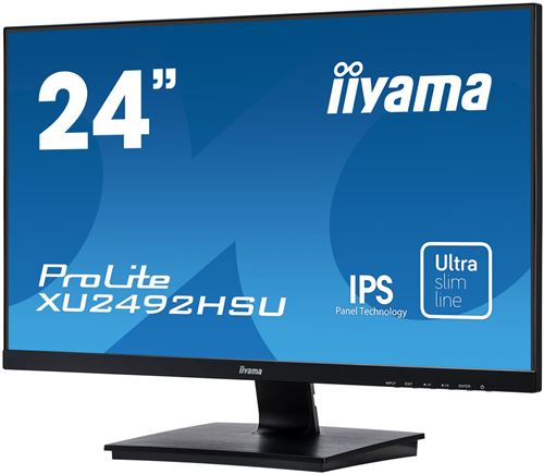 Ecran PC Iiyama ProLite XU2492HSU-B1 24 Full HD Noir mat - Ecrans PC -  Achat & prix
