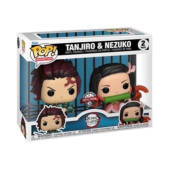 Figurines Funko Pop Animation Demon Slayer 2 Pack Tanjiro and Nezuko - 1