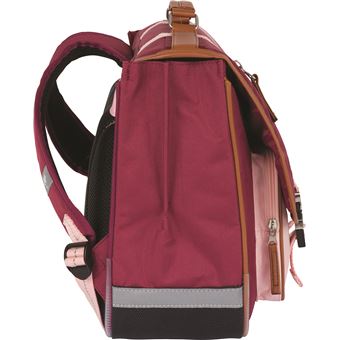 Cartable scolaire Ooban's Funny Los Angeles 38 cm Rouge et rose