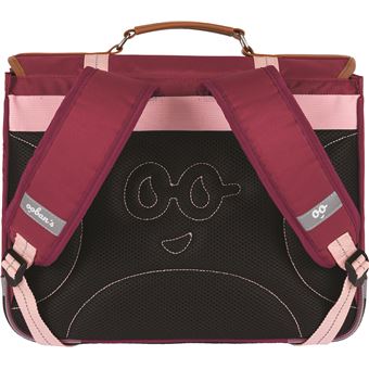 Cartable scolaire Ooban's Funny Los Angeles 38 cm Rouge et rose