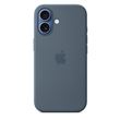 Coque Apple en silicone avec MagSafe bleu maritime pour iPhone 17