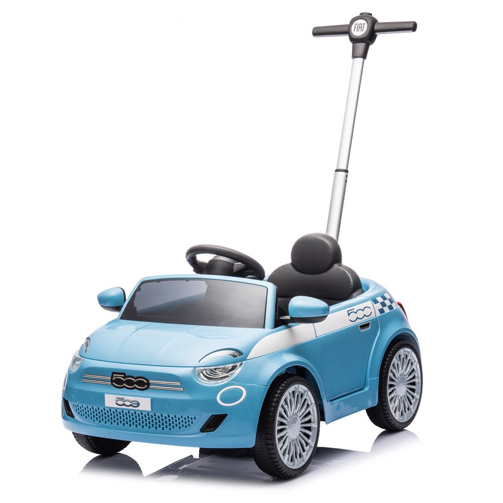 Trotteur Turbo Challenge Fiat 500 E avec barre de guidage Bleu