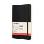 Agenda 2021 journalier Moleskine Souple grand format Noir