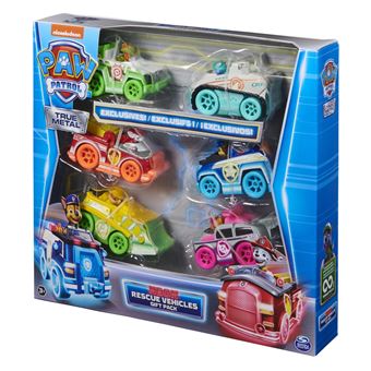 Voiture Paw Patrol Pack de 6 Vehicules Neon True Metal Paw