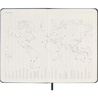 Agenda scolaire Moleskine 2022 2023 Semainier Horizontal format de poche Rigide Noir
