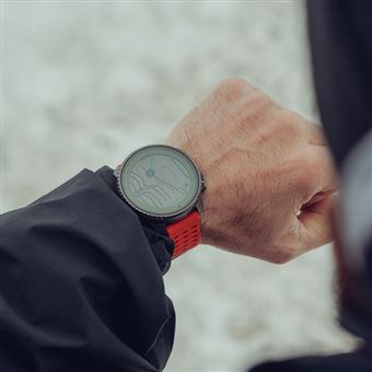 Montre connectée Suunto Vertical Titanium Solar Canyon avec bracelet silicone Orange