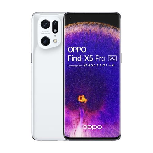 Smartphone Oppo Find X5 Pro 6,7" 5G Double SIM Blanc céramique
