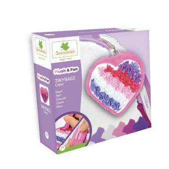 Kit créatif Au Sycomore Plush et Fun Tinybags Coeur - 1