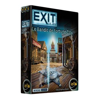 Jeu d'escape game Iello Exit Le Bandit de Fortune City - 1
