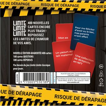 Jeu d'ambiance Asmodee Limite Limite Limite Refresh