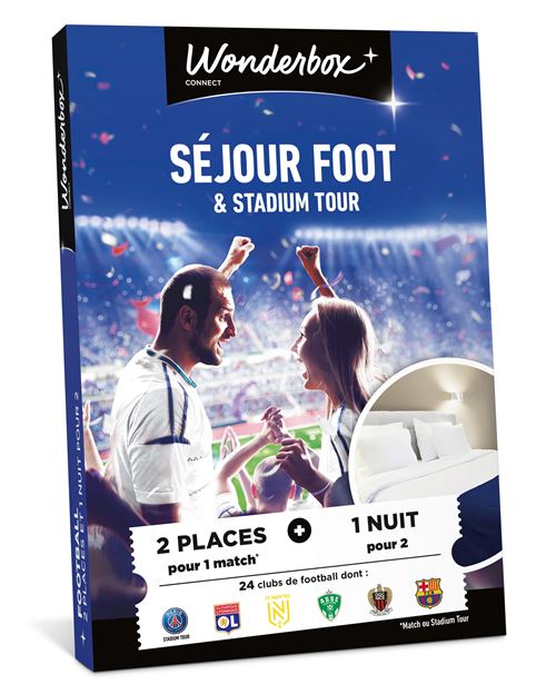 Coffret cadeau Tick'nBox 100% Foot Séjour