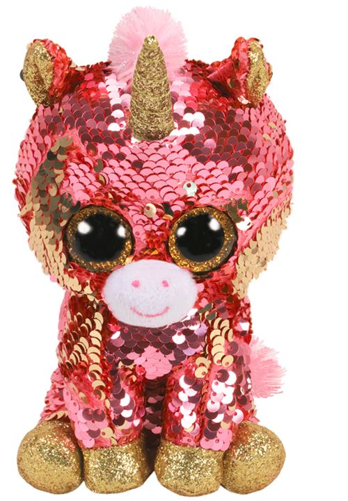 Peluche Ty Flippables Taille S Sunset la licorne 15 cm