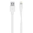 Câble plat Belkin Lightning vers USB Mixit 1.2 m Blanc