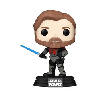 Figurine Funko Pop Star Wars Clone Wars Mando Obi Wan