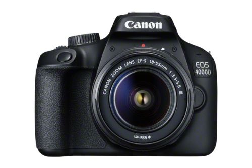 Reflex Canon EOS 4000D Noir + Objectif EF-S 18-55 mm f/3.5-5.6 III État correct - Canon reconditionné disponible sur Fnac