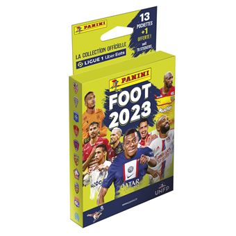 Pack de 13 pochettes à collectioner avec 1 offerte Panini Foot 2023