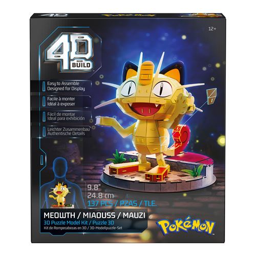4D Build Puzzle 3D 137 Pièces Miaouss Pokémon