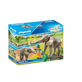 Playmobil Family Fun 70324 Refuge pour éléphants