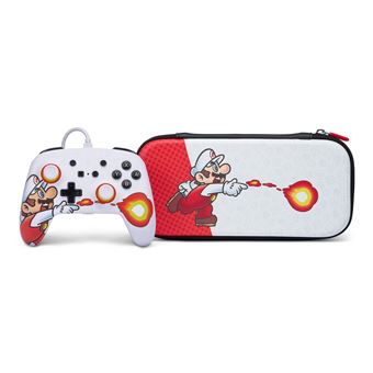 Boîtier de protection fin pour Nintendo Switch PowerA Mario Fireball