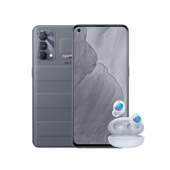 Pack Smartphone Realme GT Master 6,43" 5G 256 Go Double SIM Gris + Ecouteurs sans fil Bluetooth Realme Buds Air 2 Neo True Wireless Gris - 1