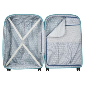 Valise extensible à 4 roues Delsey Clavel Taille L 76 cm Gris Bleu
