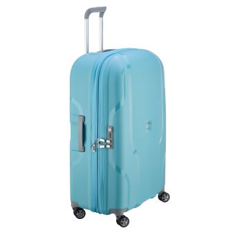 Valise extensible à 4 roues Delsey Clavel Taille L 76 cm Gris Bleu