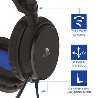 Casque Gaming filaire pour PS4 Stealth PRO4 50S Noir