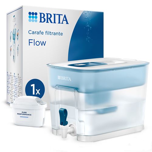 Brita - Distributeur d'eau filtrée Flow - 8,2L - Bleu - Image 3