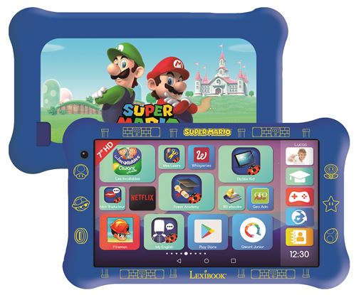 Tablette Lexibook 7 Super Mario avec pochette et casque stéréo