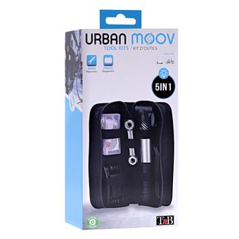 Kit Outils Réparation Vélo Trottinette T'nB Urban Moov - Complet Et Compact Avec Pompe Et Anti-Crevaison
