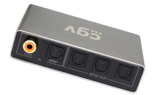 Boîtier de répartition audio numérique Cgv Audioline Optic 13 Noir et gris