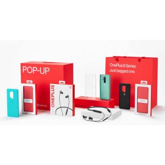 Smartphone OnePlus 8 8 Go RAM et 128 Go 5G Noir Pack en édition limité - 1