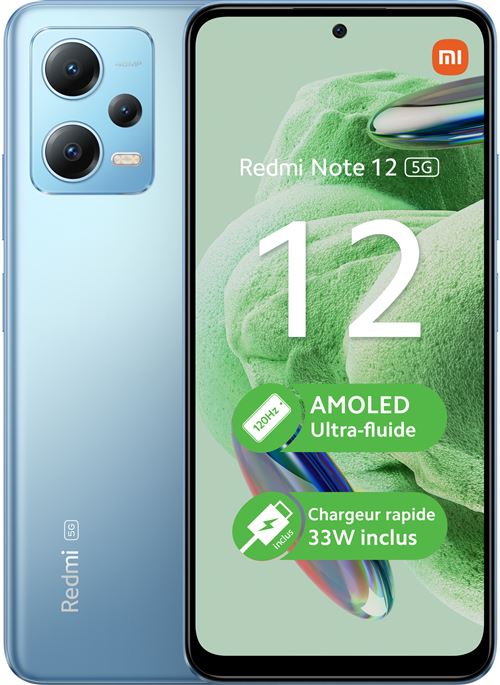 Acheter Smartphone Xiaomi Redmi Note 12 6,67"" 5G Double nano SIM 128 Go Bleu État correct - 98,00 € Smartphone Xiaomi Redmi Note 12 6,67"" 5G Double nano SIM 128 Go Bleu État correct - Xiaomi reconditionné disponible sur Fnac