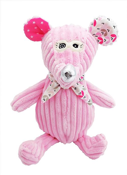 Les deglingos simply peluche coquelicos la souris 23 cm