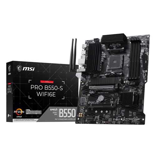 Msi Carte Mère Pro B550-S Wi-Fi 6E Atx Socket Amd Am4 Chipset Amd B550