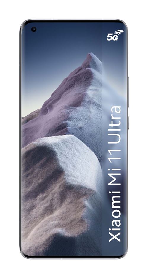 Smartphone Xiaomi MI11 Ultra 6.81" Double SIM 5G 256 Go Blanc marbre