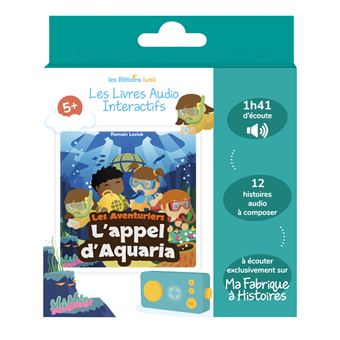 Conteuse d’histoires Lunii Coffret Album L'appel D'Aquaria