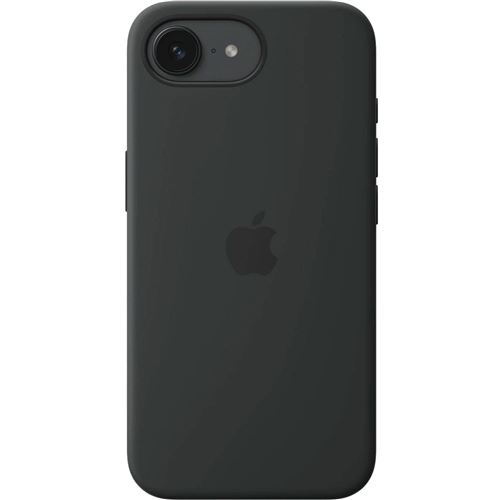 Coque en silicone Apple Noir pour iPhone 16e et 17e