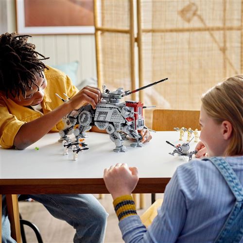 LEGO 75337 Star Wars Le Marcheur AT-TE, Jouet, Figurines Droïdes