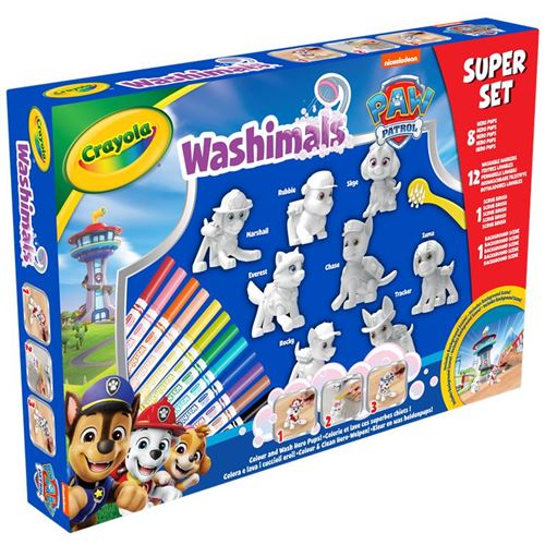 Crayola Coffret Washimals Pat Patrouille - 8 Animaux - Image 2