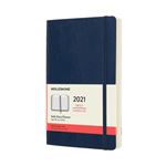 Agenda 2021 journalier Moleskine Souple grand format Bleu